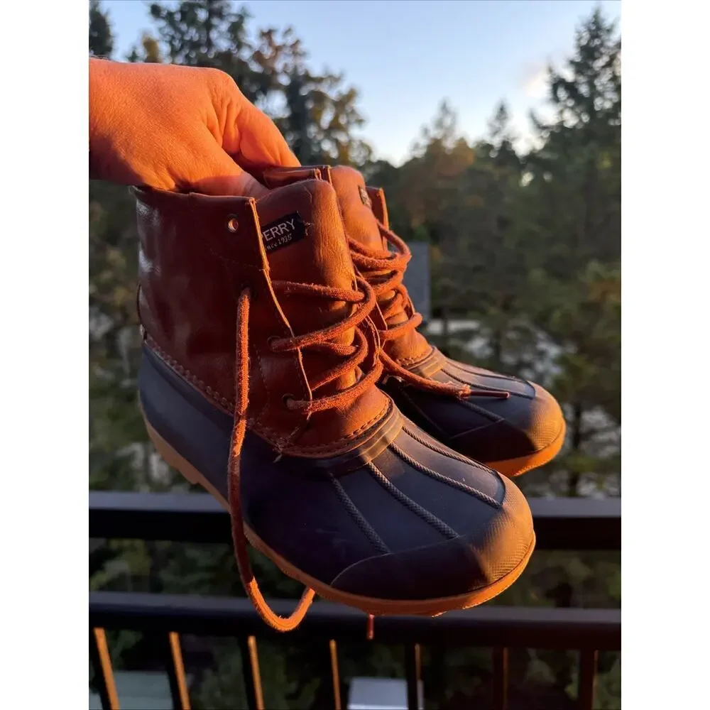 Sperry Port Boots Boys 3M Duck Boots 2 UK 36 EU rain Fall Winter Warm